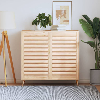 Ante Con Design A Lamelle 2 Pz 61,5X39,4 Cm In Legno Di Pino