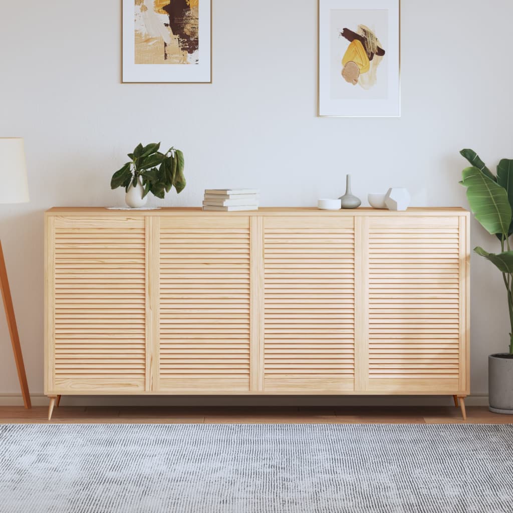 Ante Con Design A Lamelle 2 Pz 61,5X39,4 Cm In Legno Di Pino