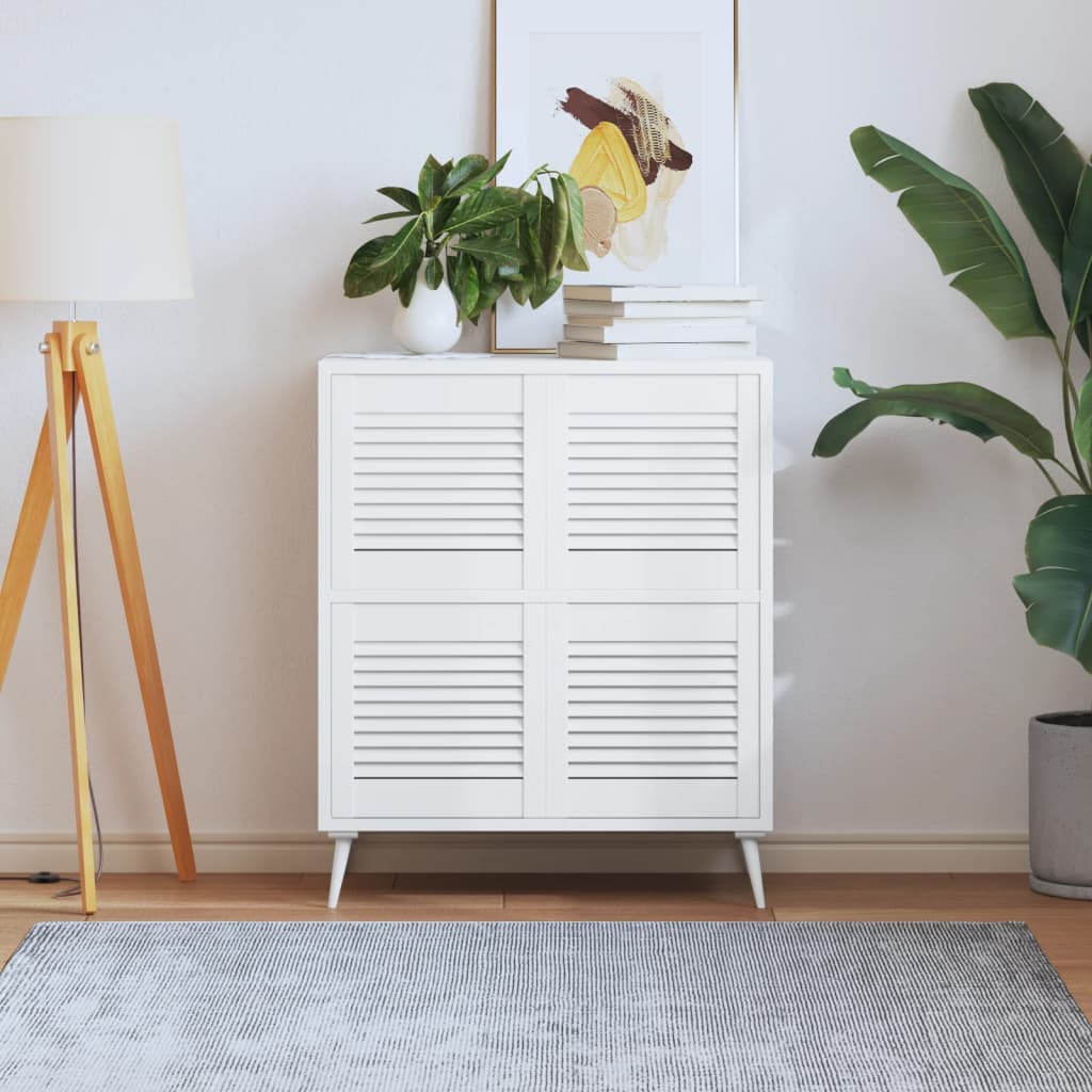 Ante Con Design A Lamelle 2 Pz 61,5X39,4 Cm In Legno Di Pino