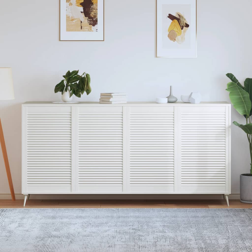 Ante Con Design A Lamelle 2 Pz 61,5X39,4 Cm In Legno Di Pino
