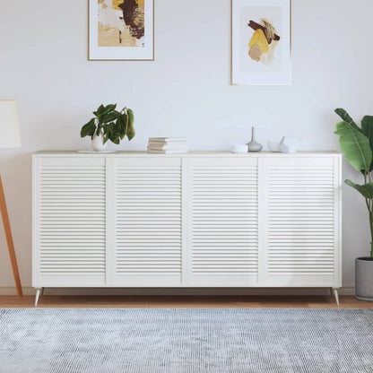 Ante Con Design A Lamelle 2 Pz 61,5X39,4 Cm In Legno Di Pino