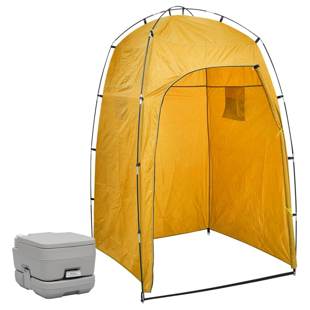 Toilette Portatile Da Campeggio Con Tenda 10+10 L