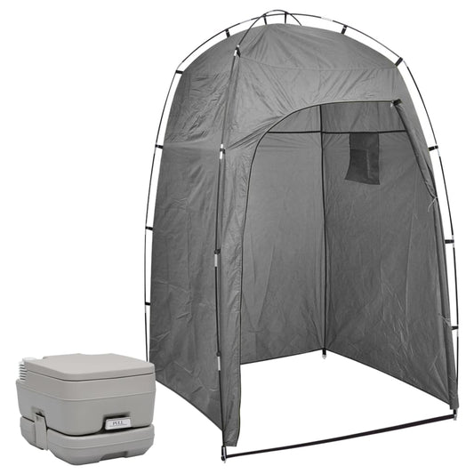 Toilette Portatile Da Campeggio Con Tenda 10+10 L
