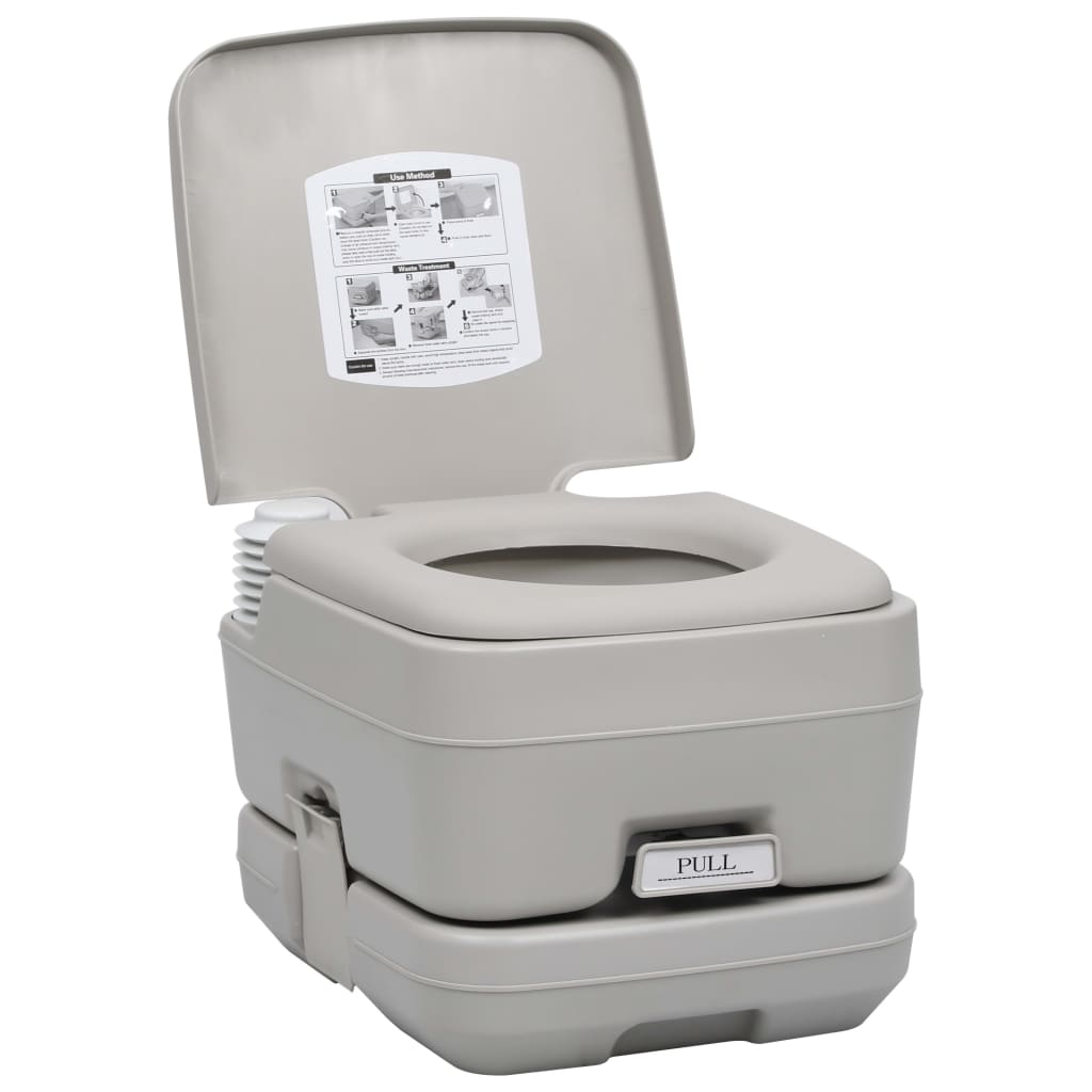 Toilette Portatile Da Campeggio Con Tenda 10+10 L