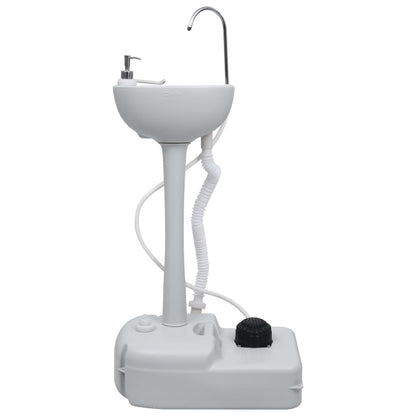 Lavandino Con Supporto Portatile Da Campeggio Con Tenda 20 L