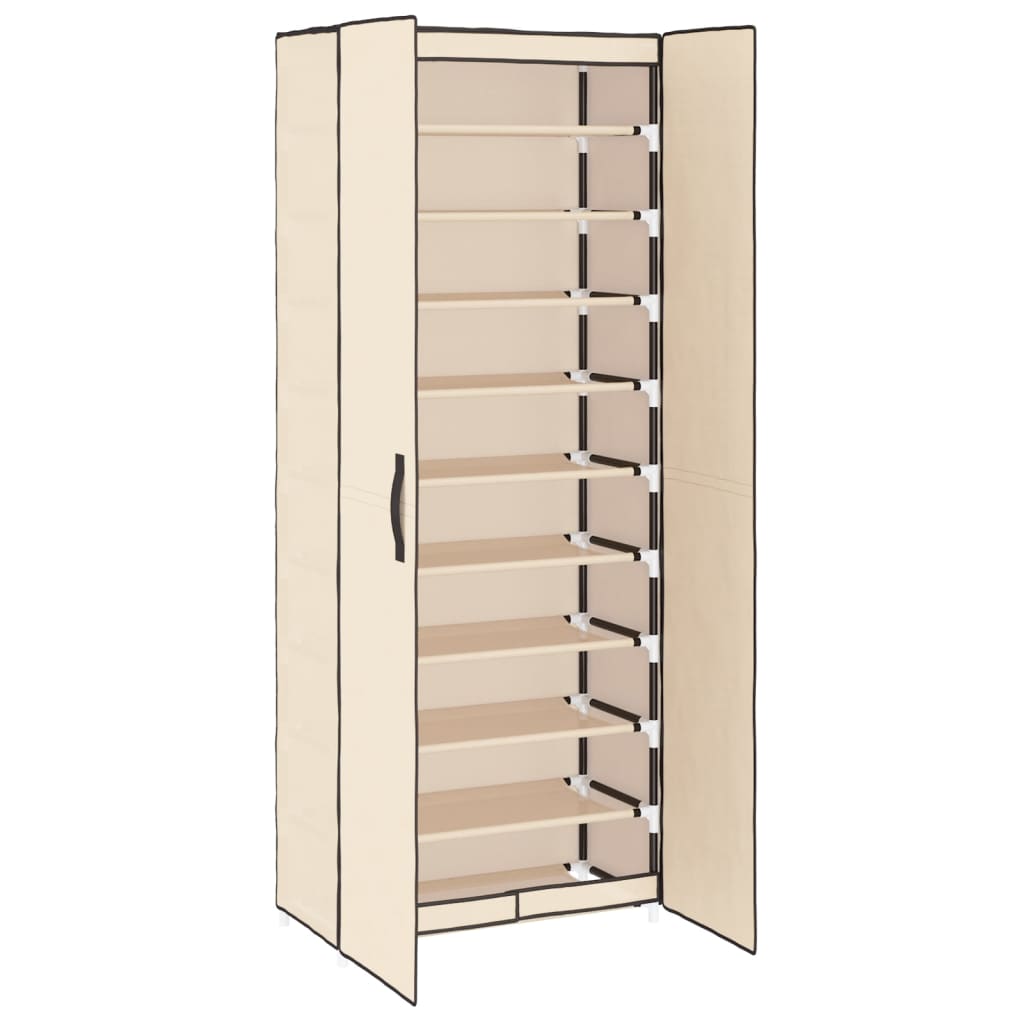 Scarpiera 60X30X Tessuto Crema
