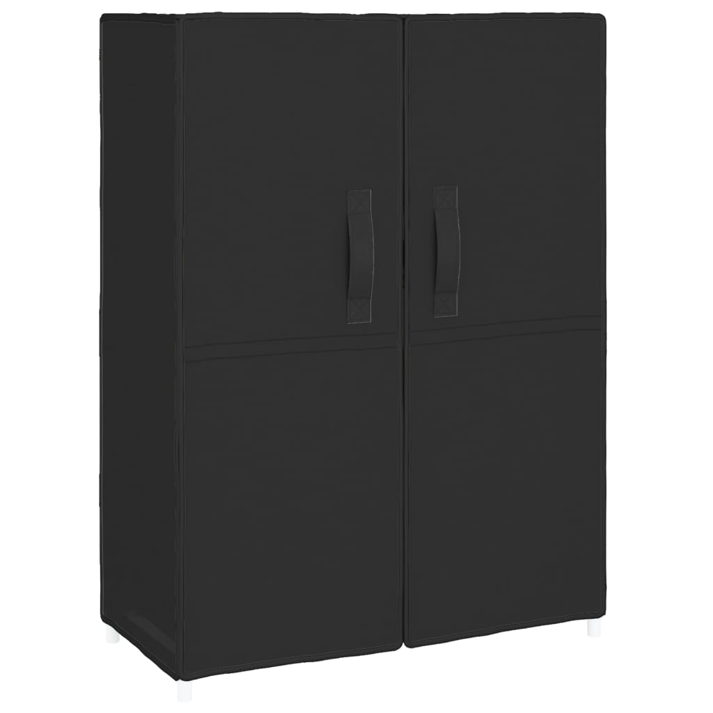 Scarpiera Nera 60X28X Tessuto Nero