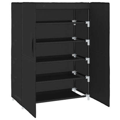 Scarpiera Nera 60X28X Tessuto Nero