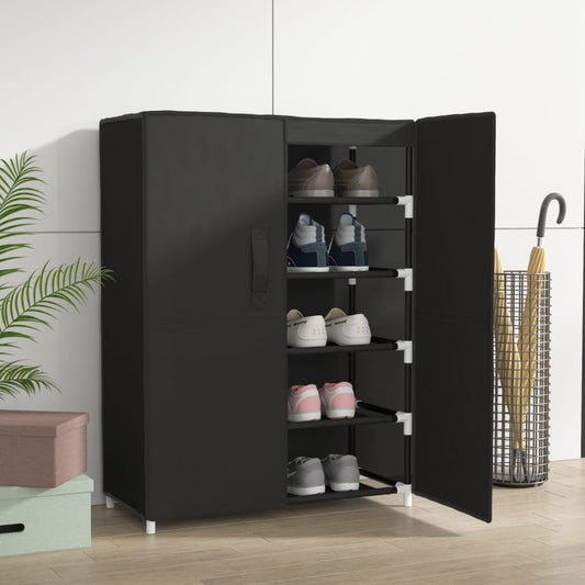 Scarpiera Nera 60X28X Tessuto Nero
