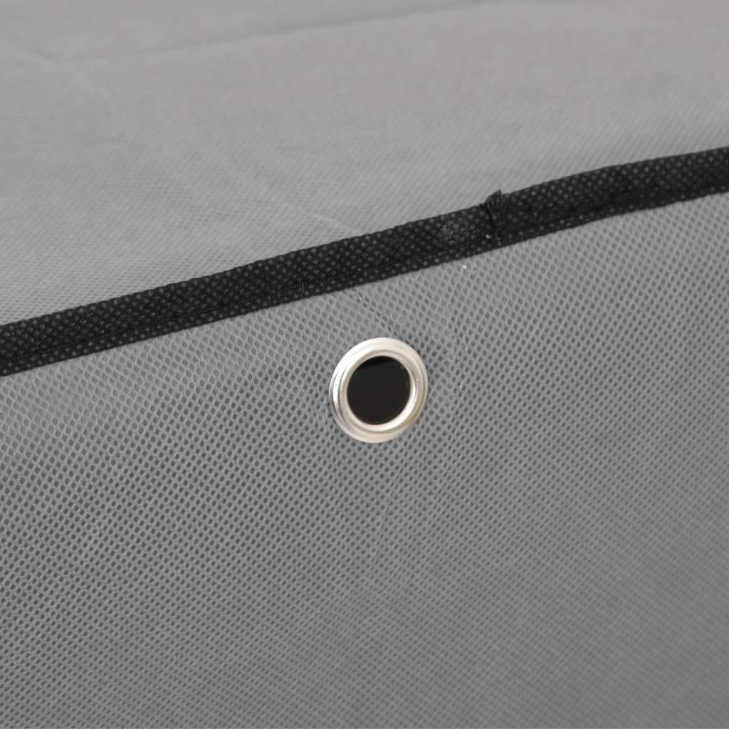 Scarpiera Grigia 60X28X Tessuto Grigio