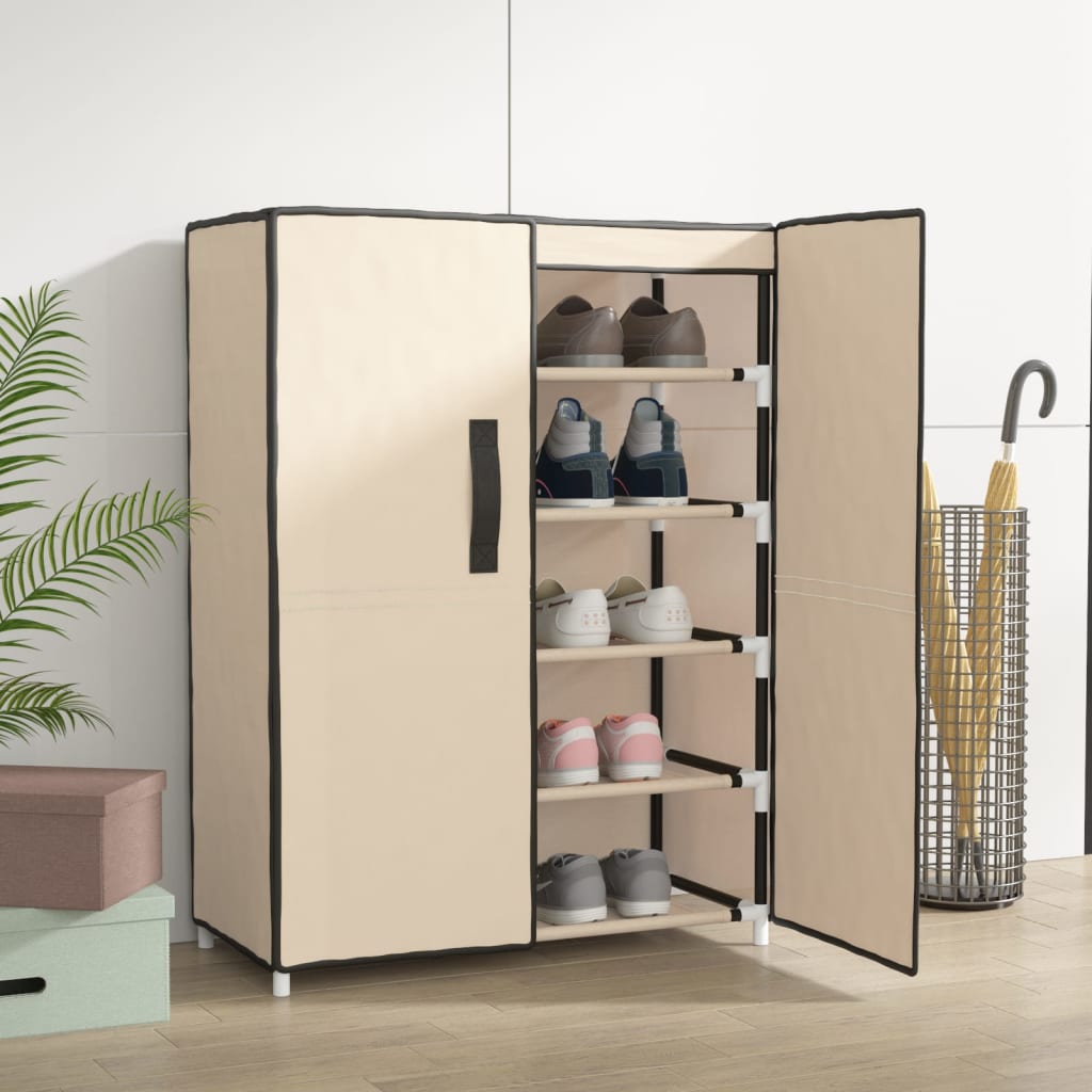 Scarpiera 60X30X Tessuto Crema