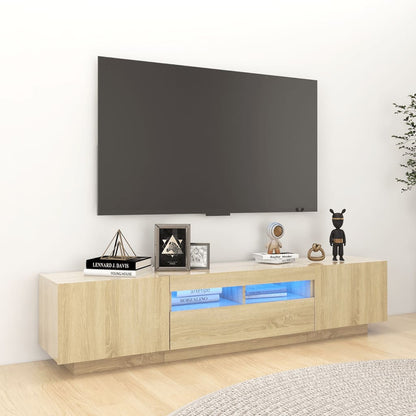 Mobile Porta Tv Con Led 180X35X40 Cm Truciolato