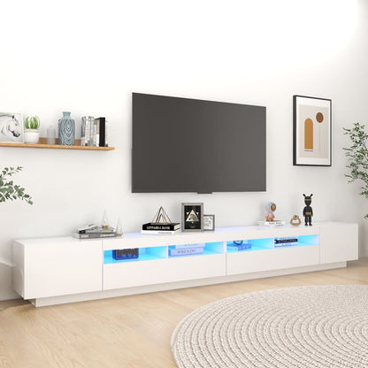Set Mobili Tv 3Pz Con Luci Led In Legno Multistrato