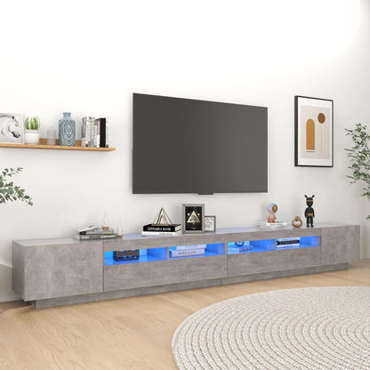 Set Mobili Tv 3Pz Con Luci Led In Legno Multistrato