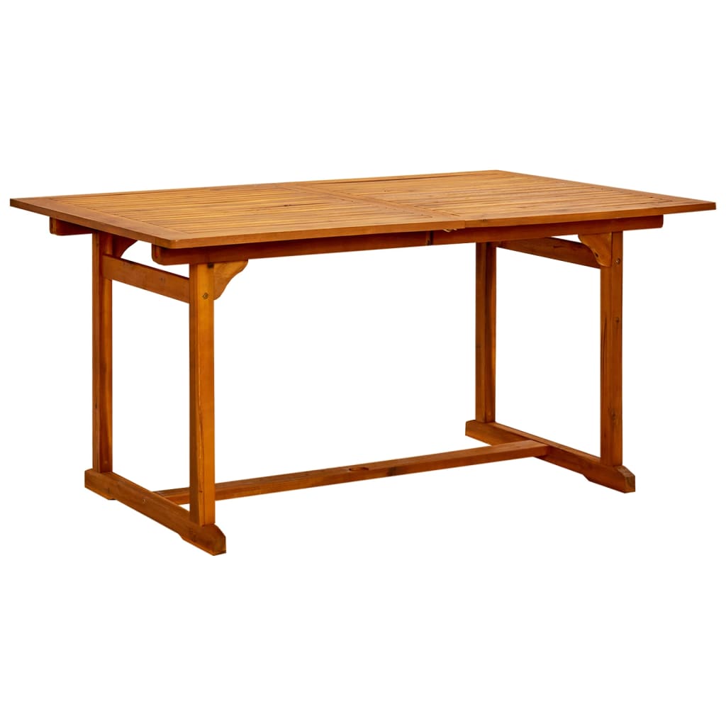 Tavolo Da Pranzo Per Esterni (150-200)X100X75Cm Massello Acacia