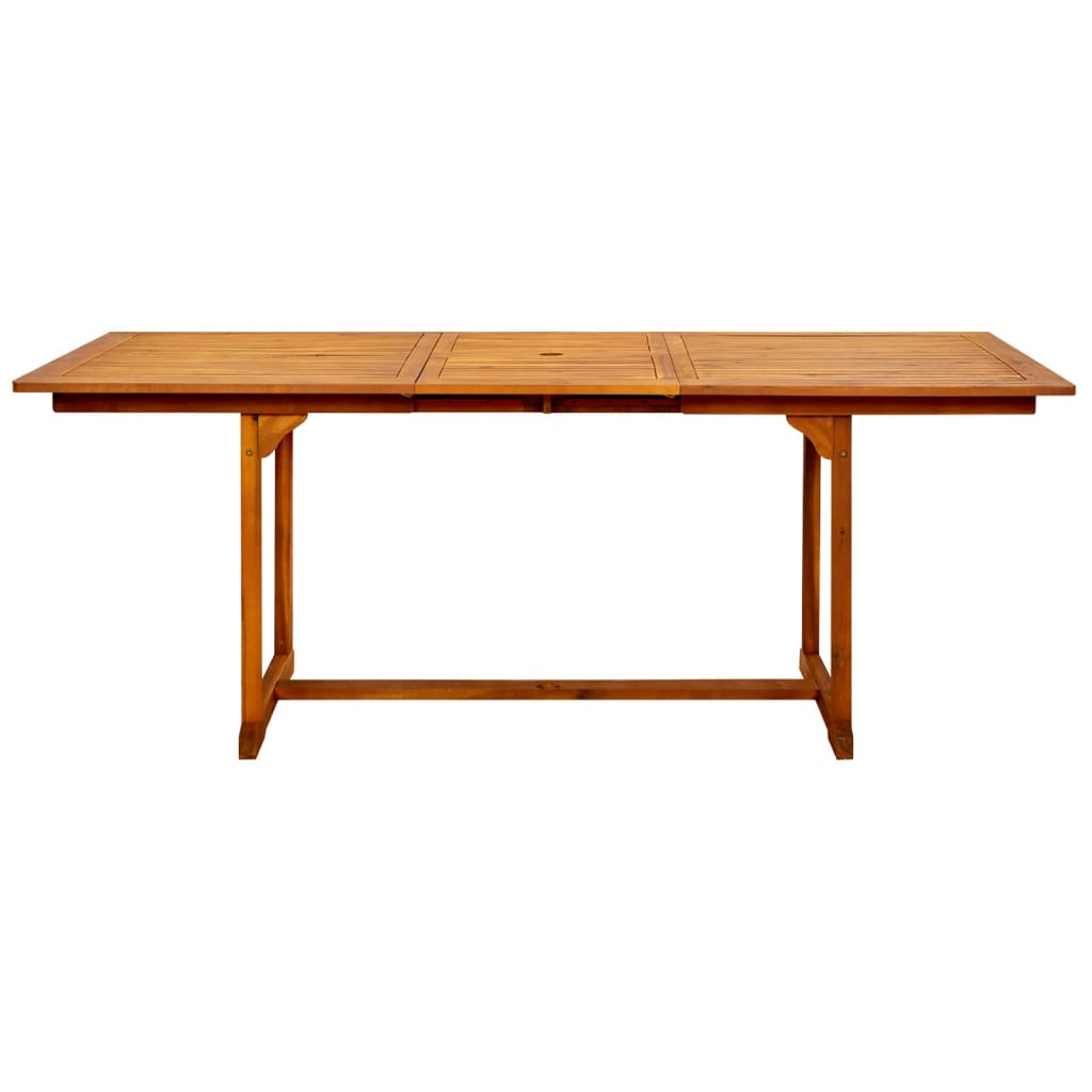 Tavolo Da Pranzo Per Esterni (150-200)X100X75Cm Massello Acacia
