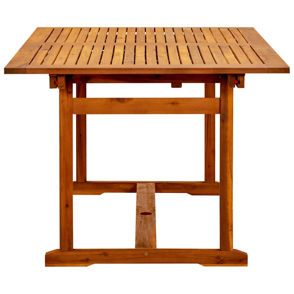 Tavolo Da Pranzo Per Esterni (150-200)X100X75Cm Massello Acacia