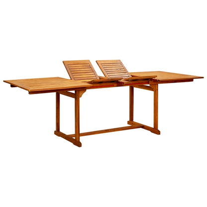 Tavolo Da Pranzo Per Esterni (150-200)X100X75Cm Massello Acacia