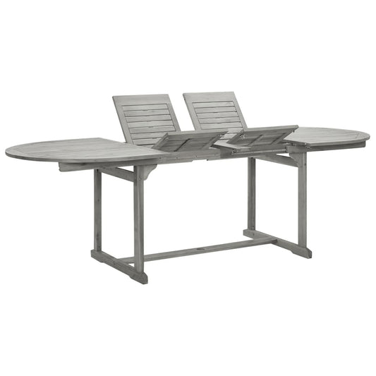 Tavolo Da Pranzo Per Esterni (160-240)X100X75Cm Massello Acacia