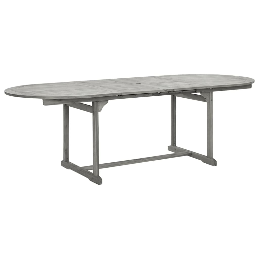 Tavolo Da Pranzo Per Esterni (160-240)X100X75Cm Massello Acacia