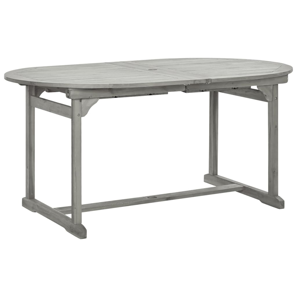 Tavolo Da Pranzo Per Esterni (160-240)X100X75Cm Massello Acacia