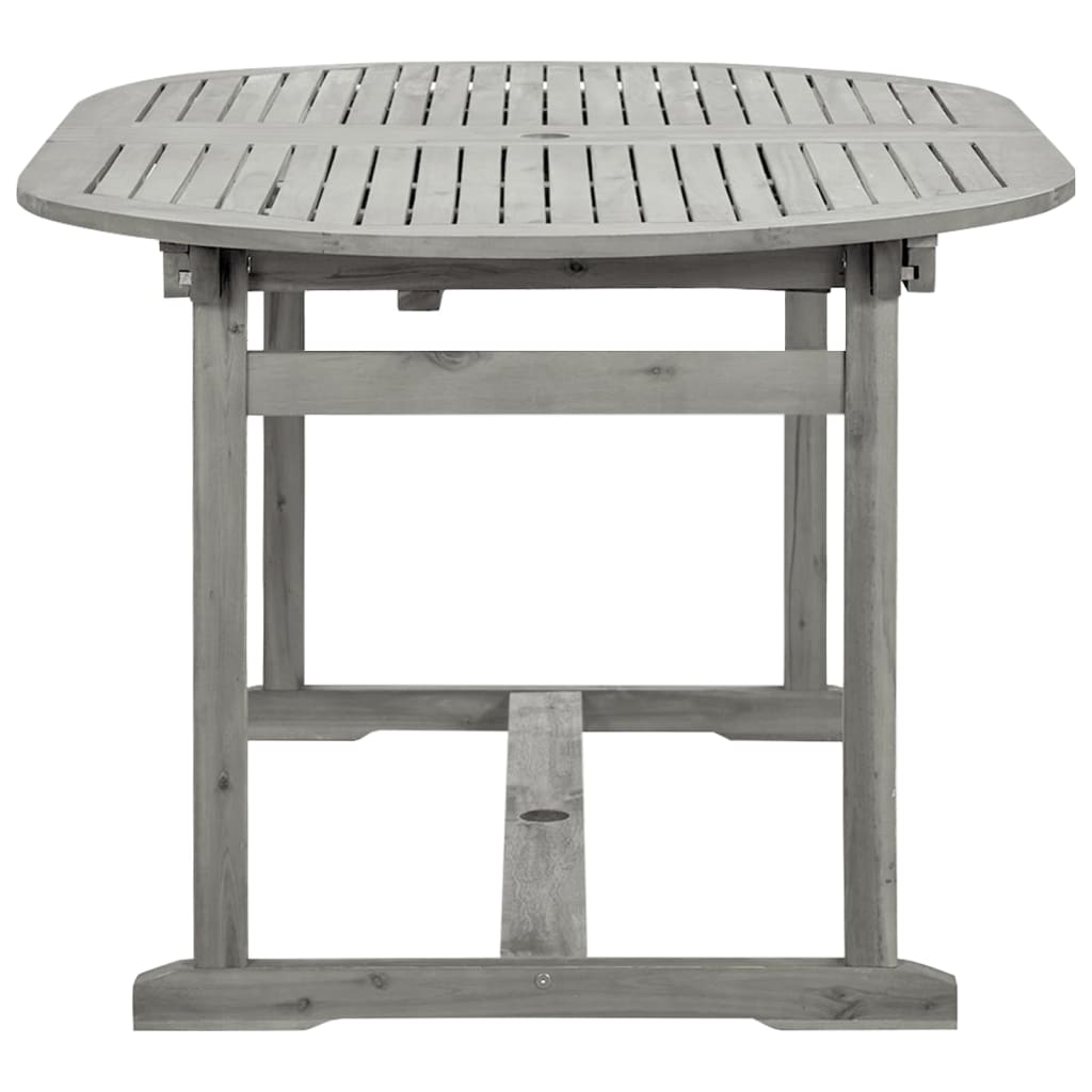 Tavolo Da Pranzo Per Esterni (160-240)X100X75Cm Massello Acacia