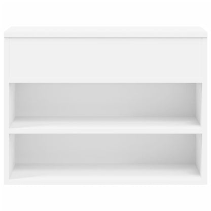 Panca Portascarpe Bianca 60X30X45Cm In Truciolato