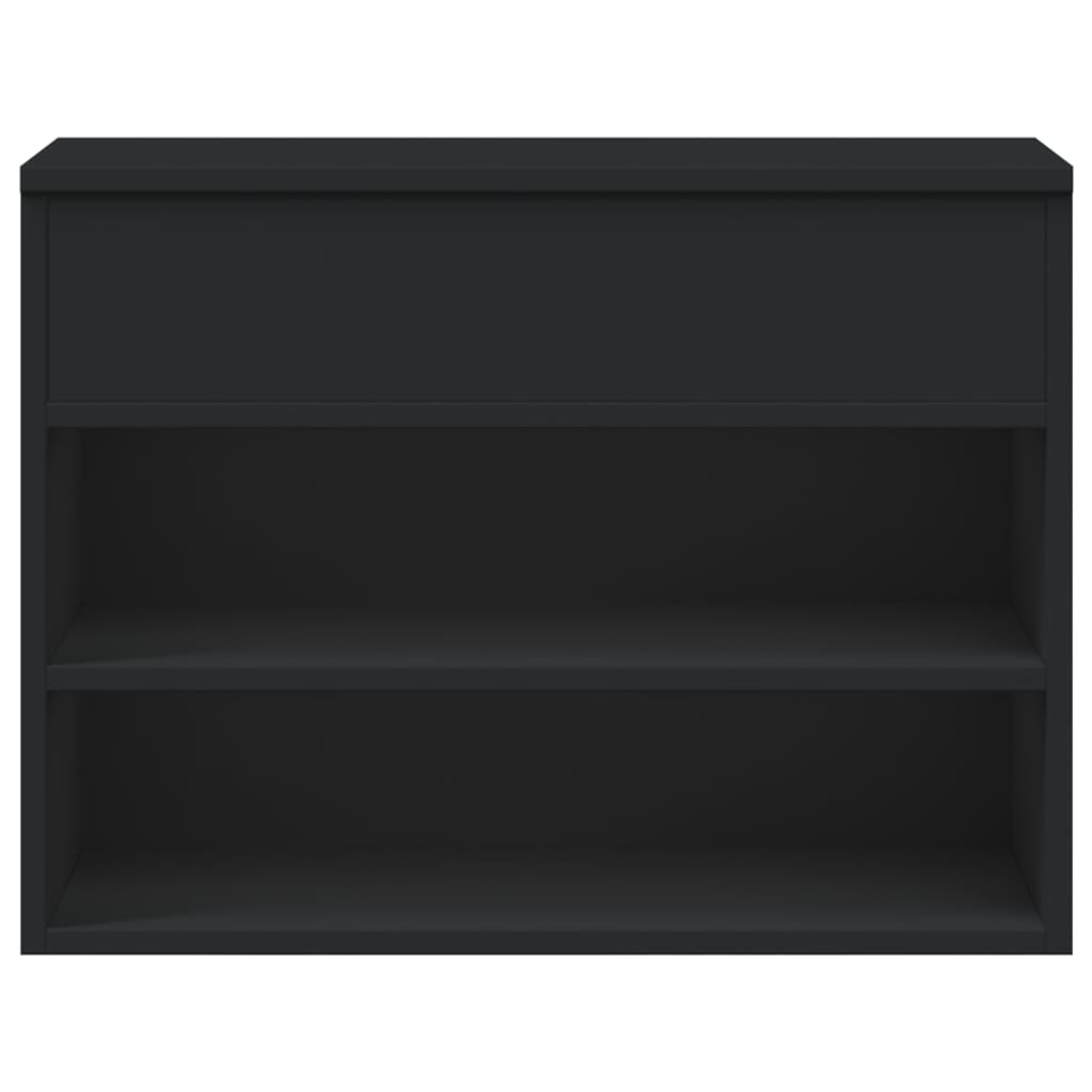 Panca Portascarpe Nera 60X30X45Cm In Truciolato