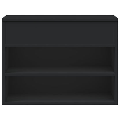 Panca Portascarpe Nera 60X30X45Cm In Truciolato