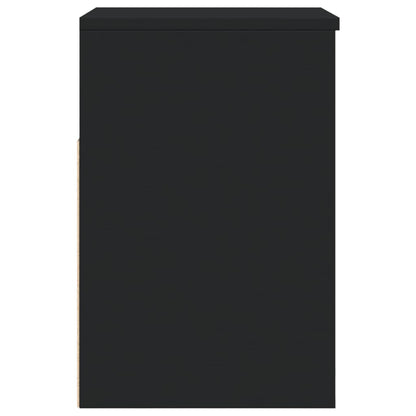 Panca Portascarpe Nera 60X30X45Cm In Truciolato