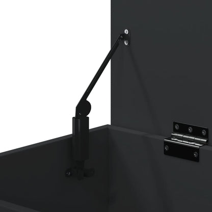 Panca Portascarpe Nera 60X30X45Cm In Truciolato