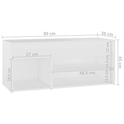 Panca Portascarpe 103X30X54,5 Cm In Truciolato