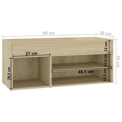 Panca Portascarpe 103X30X54,5 Cm In Truciolato