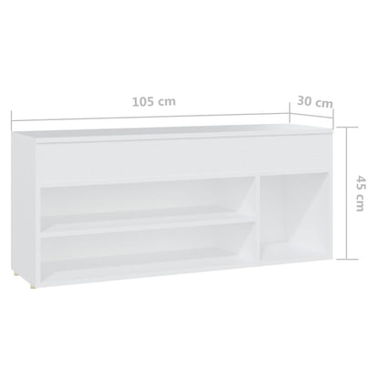 Panca Portascarpe 105X30X45 Cm In Truciolato