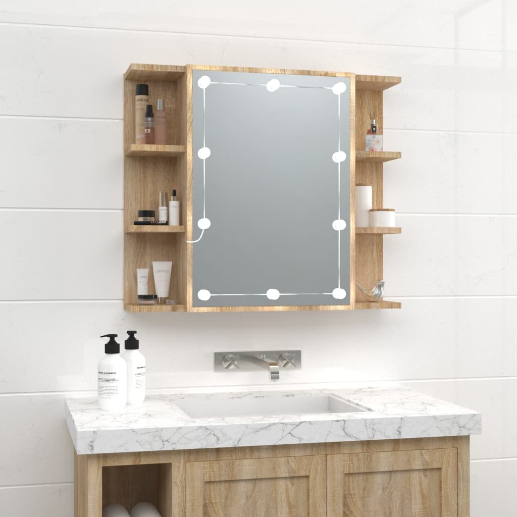 Mobile A Specchio Con Led 70X16,5X60 Cm