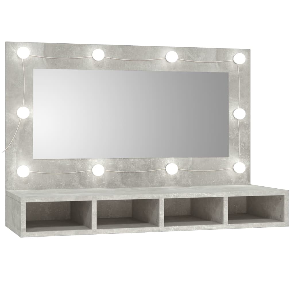 Mobile A Specchio Con Led 90X31,5X62 Cm