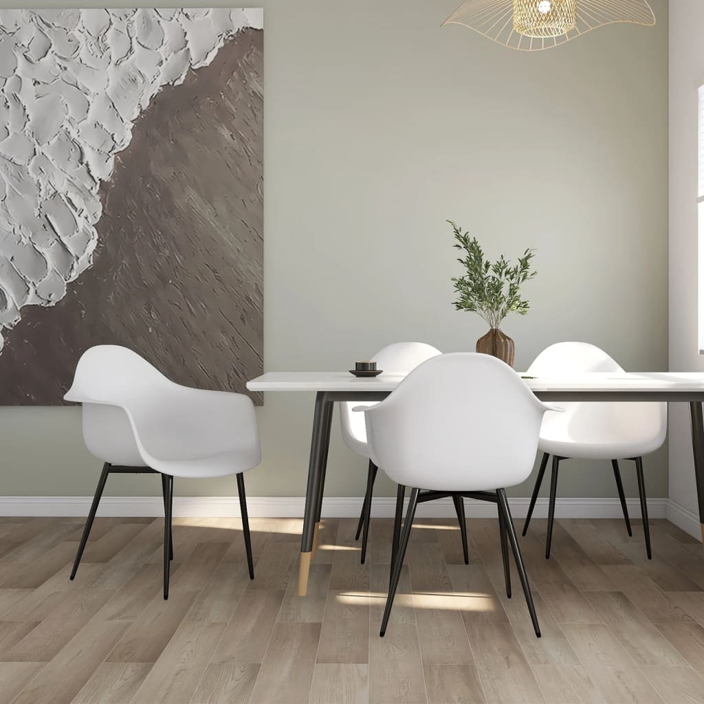 Sedie Da Pranzo 4 Pz Grigie In Pp