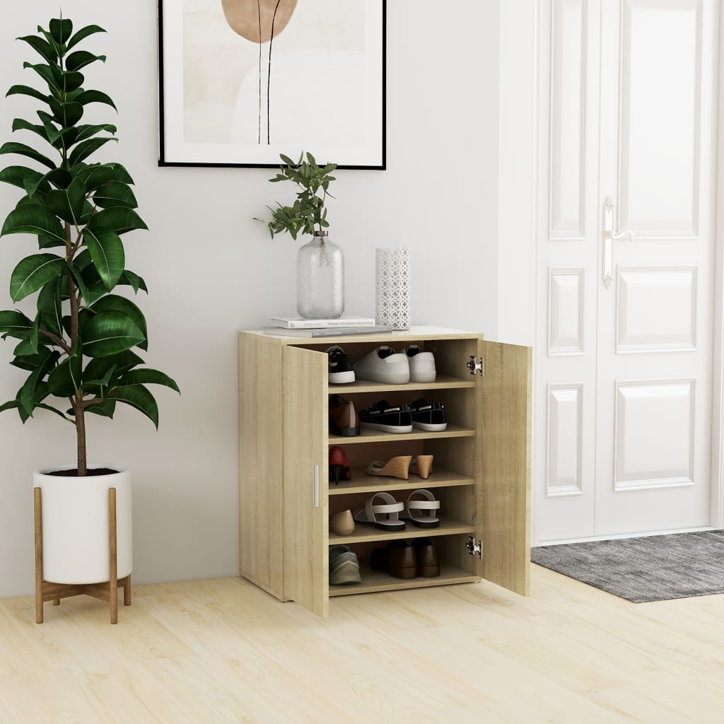 Scarpiera 31,5X35X90 Cm In Truciolato Rovere Sonoma