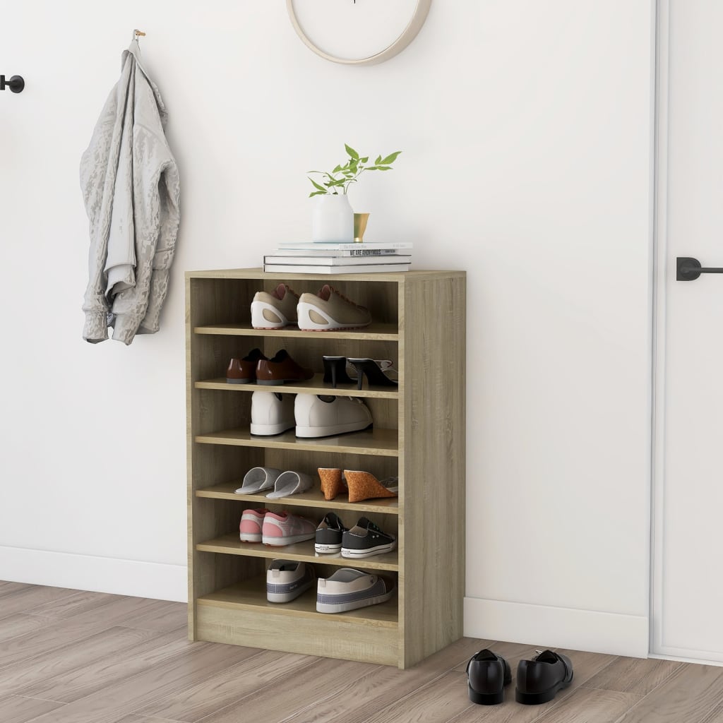 Scarpiera 31,5X35X90 Cm In Truciolato Rovere Sonoma