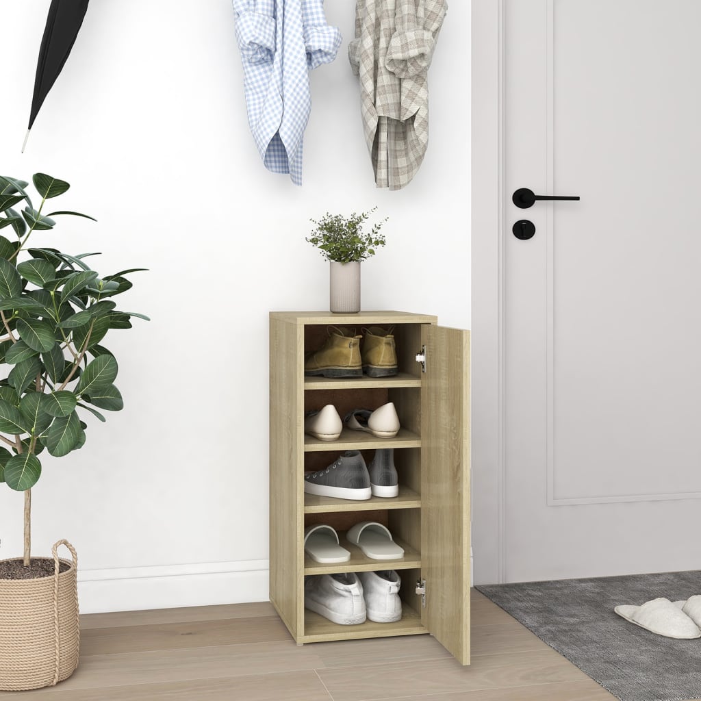 Scarpiera 31,5X35X90 Cm In Truciolato Rovere Sonoma