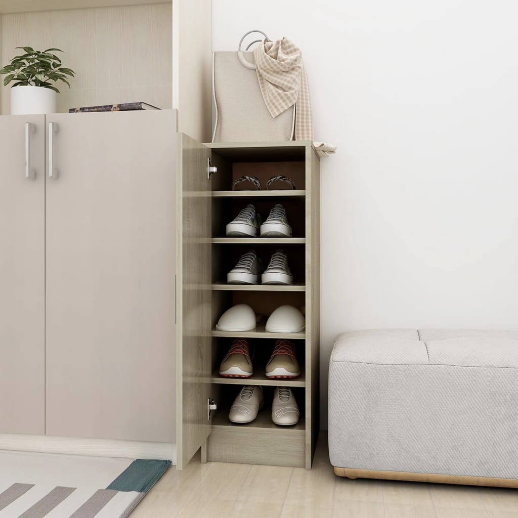 Scarpiera 31,5X35X90 Cm In Truciolato Rovere Sonoma