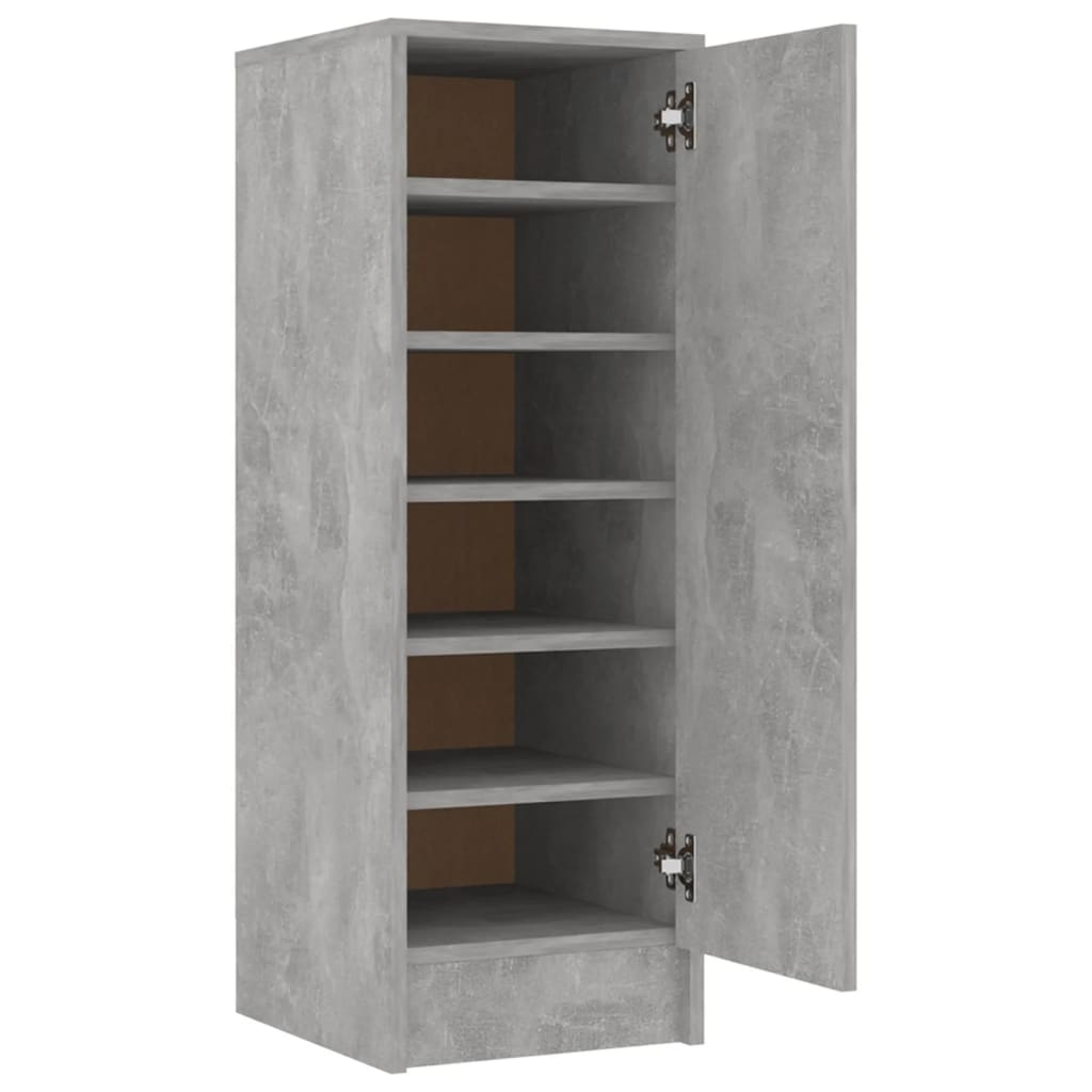 Scarpiera 32X35X92 Cm In Truciolato Grigio Cemento