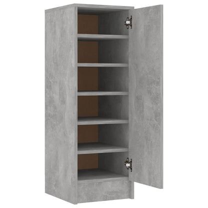 Scarpiera 32X35X92 Cm In Truciolato Grigio Cemento