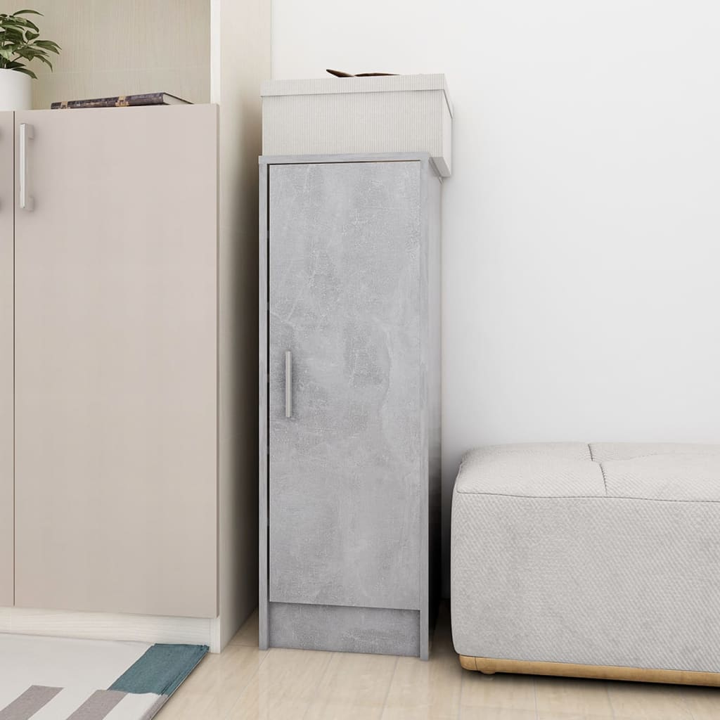 Scarpiera 32X35X92 Cm In Truciolato Grigio Cemento