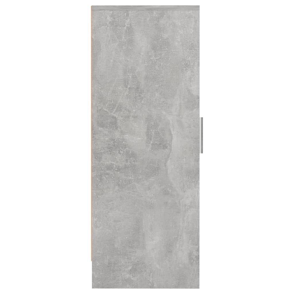 Scarpiera 32X35X92 Cm In Truciolato Grigio Cemento