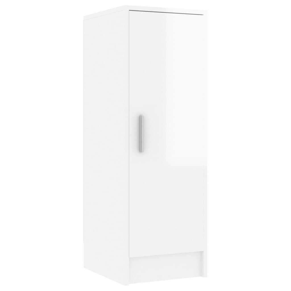 Scarpiera 32X35X92 Cm In Truciolato Bianco Lucido