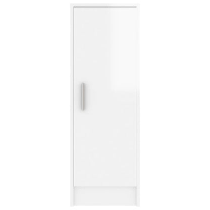 Scarpiera 32X35X92 Cm In Truciolato Bianco Lucido