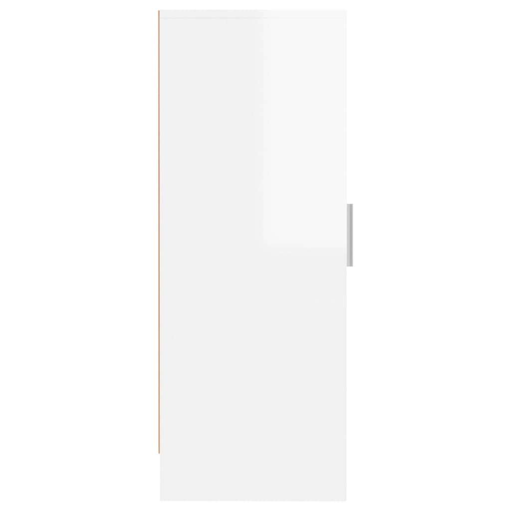 Scarpiera 32X35X92 Cm In Truciolato Bianco Lucido