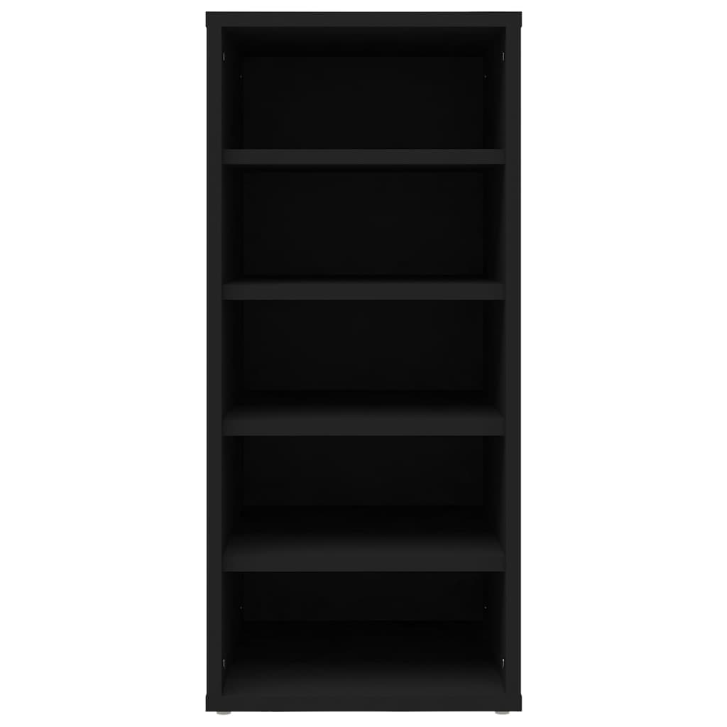 Scarpiera Nera 31,5X35X70 Cm In Truciolato Nero