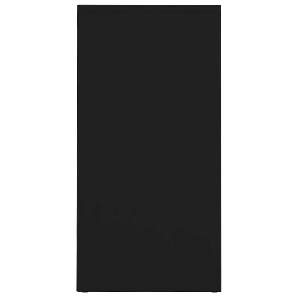 Scarpiera Nera 31,5X35X70 Cm In Truciolato Nero
